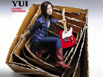 Official YUI wallpaper I LOVED YESTERDAY